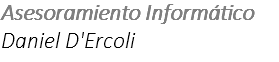 Asesoramiento Informático Daniel D'Ercoli